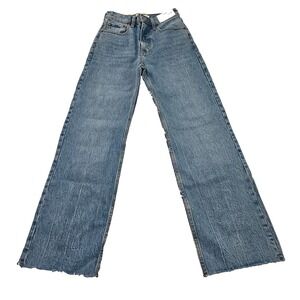 NWT Abercrombie & Fitch Women's Sz 24S The 90's Relaxed High Rise Jean